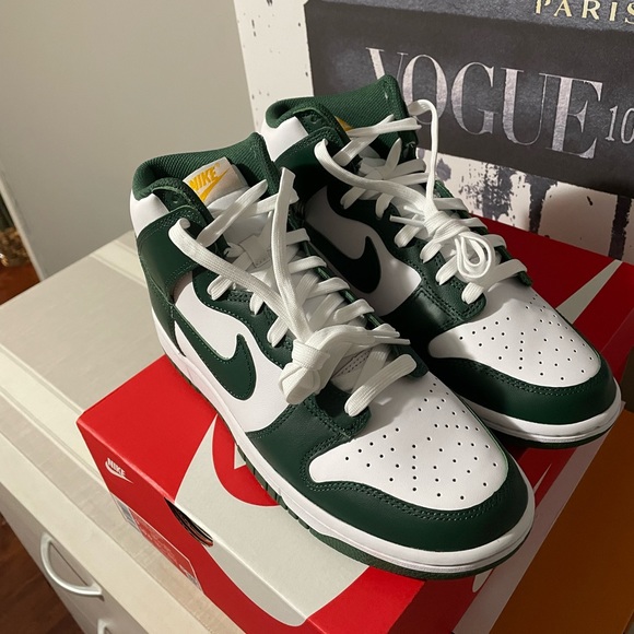 💥 NWT Nike Dunk High “Australia” in Green/White Men’s 9/Women’s 10.5 - Picture 5 of 6